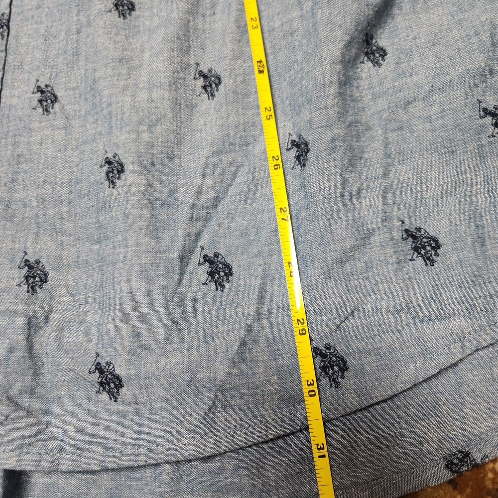 U.S. Polo Assn. Light Blue Casual Shirt with Navy Accents - Picture 4 of 9